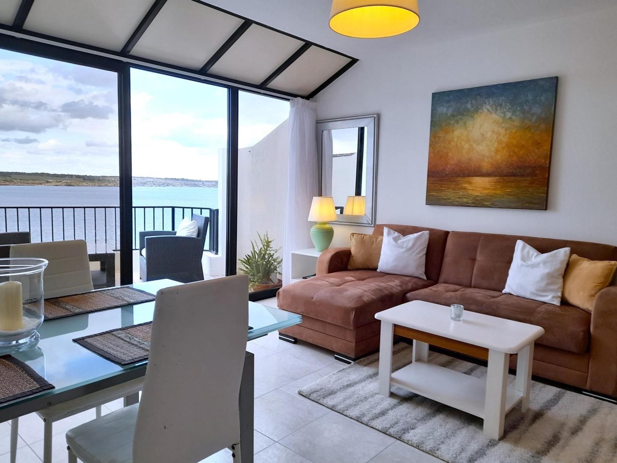 Seafront Apartment Terrace, Lounger & Panoramic Ocean Views Mellieħa Exterior foto
